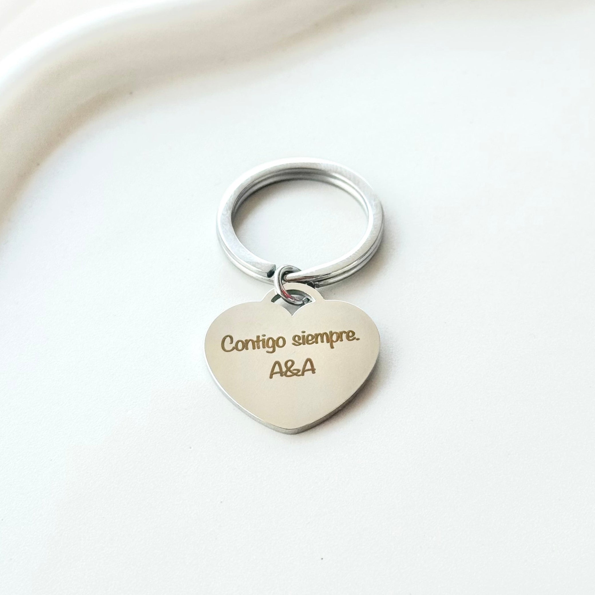 Llavero Corazón plata